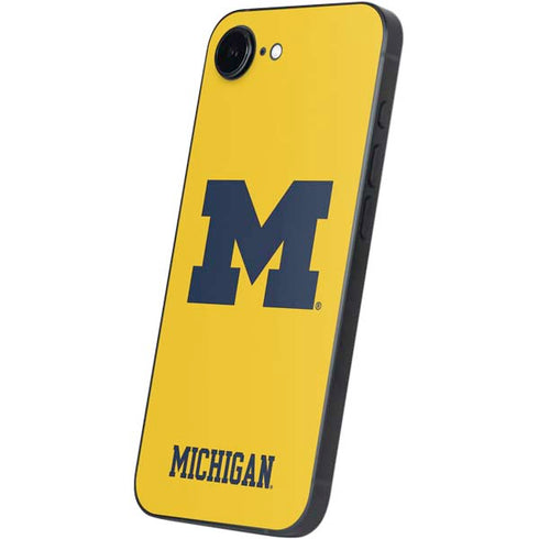 University of Michigan M Logo Yellow iPhone 16e Skin